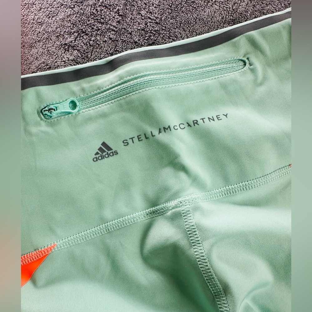 Stella McCartney Womens Orange Teal Green Leggings T Shirt Top Set Size XS-S - Picture 5 of 5